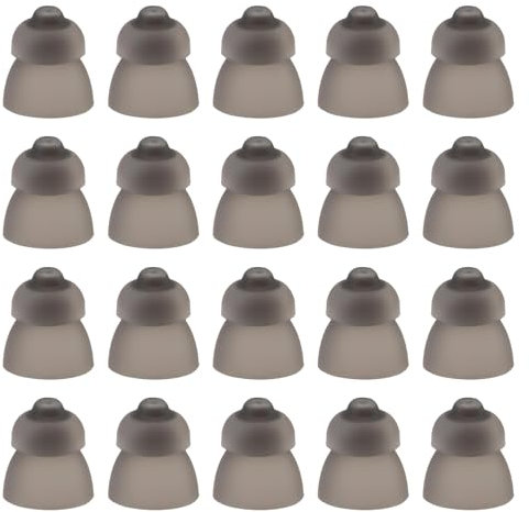 20 Pack Hearing Aid Domes for Phonak Hearing Aids Accessories, Silicone Double Layer Open Domes Washable Ear Tips Replacement for Seniors (S, 9mm) (S)
