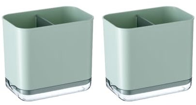 Support à ustensiles, Lot de 2 supports à ustensiles de cuisine for comptoir, support à ustensiles multifonction et pot à ustensiles de décoration de cuisine , Organisateur d'ustensiles de cuisine(Gre
