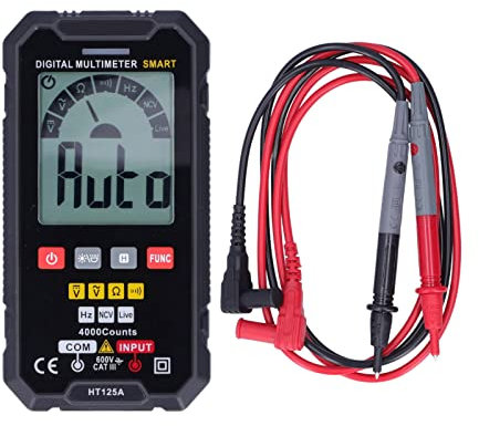 HT125A Digital Multimeter AC DC -Spannungswiderstandsfrequenzmessung Tragbares Anti -Burn -Rückbeleuchtung Großbildschirm