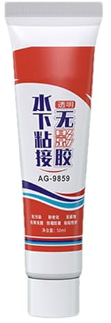 Mastic adhésif sous- , mastic adhésif sous- pour réservoirs de poissons, bouchons d'aquarium, colle spéciale étanche pour verre d'aquarium, colle transparente imperméable pour verre | isolant