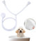 Double Tap Shower Spray Shower Attachment | Bathroom Accessory | Portable Shower | Portable Dog Shower | Camping Shower | 2 Metre White Hose (Fits a 2cm Wide Hot & Cold Tap)