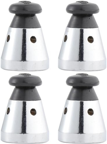 AUTSUPPL 4 pièces Soupape de Sécurité INOX pour Autocuiseur Valve Limiteur de Pression Acier Inoxydable Kit de Remplacement Facile et Fiable pour Cocotte et Multicuiseur Accessoire