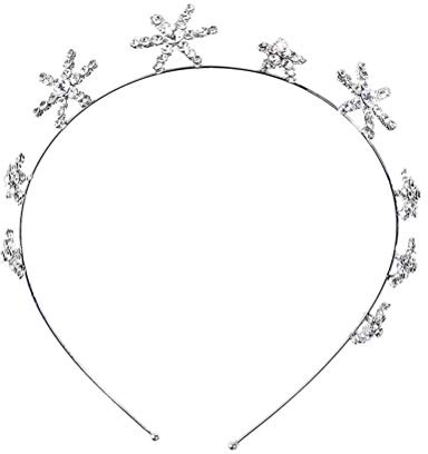 TOPBATHY Silbernes Six pointed Star Bridal Headband mit Strasssteinen Eleganter Kopfschmuck für Frauen Brautschmuck für Hochzeit Party Karneval und Festliche Anlässe