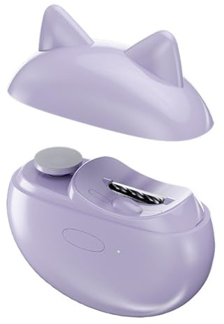 2 in 1 Automatisches Nagelpflegegerät Elektrischer Trimmer und Schleifer für Kinder Erwachsene Sicher Leise Tragbar ABS Hand Fuß Nägel Cutter
