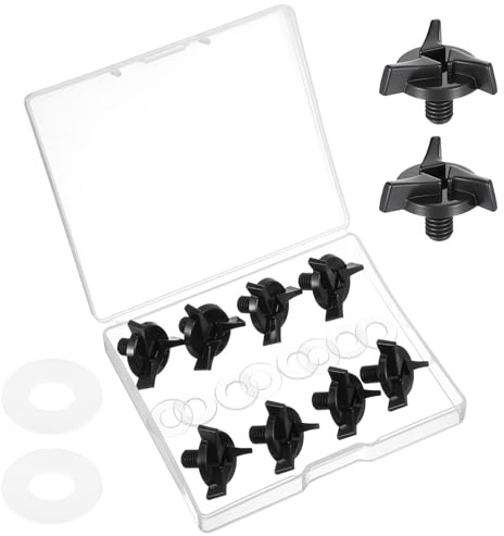 Neyauo 8 Stück Motorradhelm-Visierschrauben, Motorrad Helm Ersatzschrauben | Helm-Hardware-Set, mit Helmvisier Clips und Schrauben, für Fahrrad und Motorradhelmzubehör