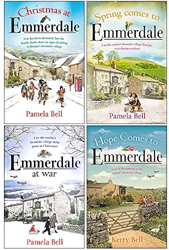 Emmerdale Book Series Books 1 - 4 Collection Set by Pamela & Kerry Bell (Hope Comes To, At War, Christmas At & Spring Comes To)