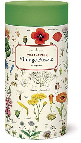 Cavallini Papers & Co. PZL/WF Wildflowers 1,000 Piece Puzzle, Mehrfarbig/Meereswellen (Ocean Tides), 1000
