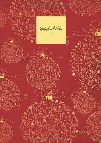 Notizbuch: Tagebuch Weihnachten A5, Planer Weihnachtsfest, Christmas Wunschliste, Notizheft Geschenkeliste