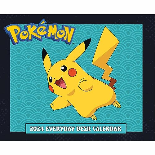 Danilo: Calendario Pokemon 2024 da tavolo, Calendario 1 giorno per Pagina, Prodotto con Licenza Ufficiale, Pokemon Gadget