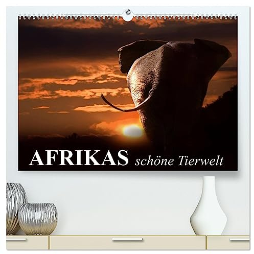 Afrikas schöne Tierwelt (hochwertiger Premium Wandkalender 2025 DIN A2 quer), Kunstdruck in Hochglanz