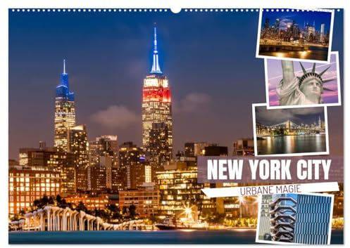 NEW YORK CITY Urbane Magie (Wandkalender 2026 DIN A2 quer), CALVENDO Monatskalender: Grandiose Impressionen bei Tag und Nacht (CALVENDO Orte)