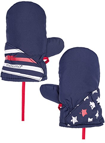 maximo Jungen Baby-Thermo-Fausthandschuhe dunkelblau, Gr. 3
