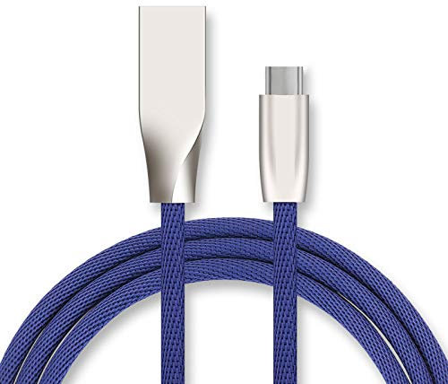 Cable Fast Charge Type C pour LG G6 Smartphone Android Chargeur 1M USB connecteur Recharge Rapide (Bleu)