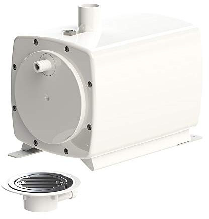 SFA - Sanifloor+ 2 - Pompe Relevage Et Bonde - Pour Sol Souple - Pour Douche Italienne - Sans Fil - Haut Débit - Pompe : 29,5 x 17,8 x 29,8 cm - Bonde : Ø21 x 23,7 x 6,8 cm - 400W - Made In France