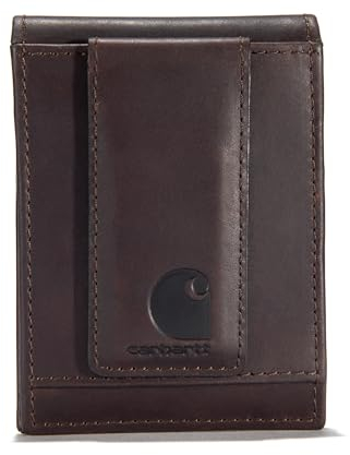 Carhartt Herren Durable Oil Tan Leather Wallets, Available in Multiple Styles Reisebrieftaschen, Dunkelbraun, Einheitsgröße