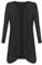 Womens Ladies Plus Size Long Sleeve Waterfall Cardigan Top Duster Coat Jacket, XXL 20-22 Plus Size, Black