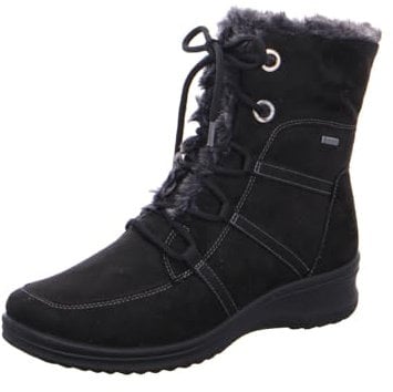 ara München, Stivali da Neve Donna, Schwarz,Graphit, 37 EU