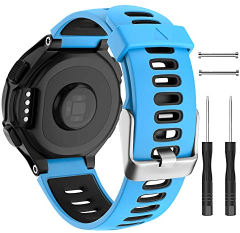 ISABAKE Correa de Silicona para Garmin Forerunner 735XT/235, Pulsera de Repuesto para Forerunner 220/230/620/630 Smartwatch Band