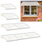 The Fellie Rain Canopy Door Canopy Awning Front Door Canopy for Outdoor Window Porch Shade Patio Roof Cover UV Protection, (Cream White/L120xW80xH23.8cm)
