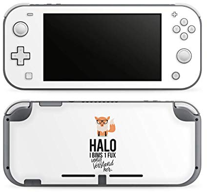 DeinDesign Skin kompatibel mit Nintendo Switch Lite Folie Sticker Vong Fuchs Sprüche