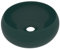 vidaXL Lavandino Lusso Rotondo Lavello per Bagno Lavabo per Toilette Sanitari Prodotti per Bagno Vaschetta Verde Scuro Opaco 40x15 cm in Ceramica