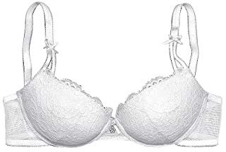 Lascana Damen Push-up-BH | atmungsaktiv, Träger und Rückenverschluss verstellbar, Romantisch,