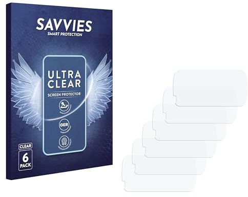 Savvies 6 Stück Schutzfolie für Nextbase 622GW Displayschutz-Folie Ultra-Transparent