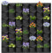 AkiiGer Wall Planting Bags, 49 Pockets Hanging Planting Grow Bags, Gardening Vertical Greening Flower Container, Living Wall Grow Bags for Home Office Balcony Wall Decor, Black