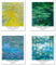Kunstdruck Ungerahmt Bilder Set von 4, Poster Größe: 20x25 cm Premium Blumen Kunstpapier Wanddeko Vintage Geschenk Hochauflösend Pflanzen Botanische Passenden Jugendzimmer Deko Claude Monet Posters