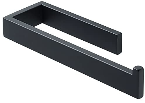 Sayayo Hand Towel Holder 24CM Towel Rail Wall Mounted, SUS304 Stainless Steel Black Towel Ring for Bathroom Kitchen, with Drilling