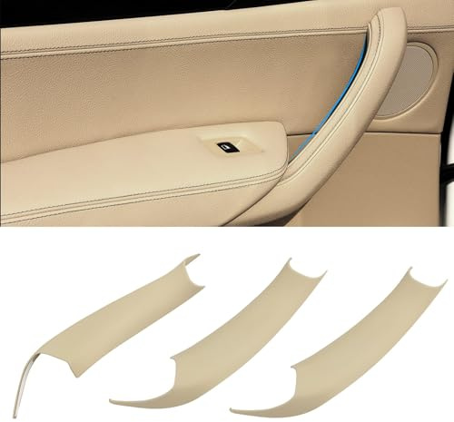 Sucxyor 3PCS Innengriffe kompatibel mit bmw X3 F25 Türgriff Innen 2010-2016 | Türgriff Links + Rechts Türgriffabdeckung X4 F26 Innengriffe 2014-2017（Beige)