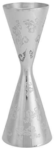 Jigger in Acciaio Inossidabile, Jigger Doppio con Misure All'interno Jigger Durevole per Strumento di Misurazione Jigger Bartending Cocktail Bar (60 ml 90 ml)