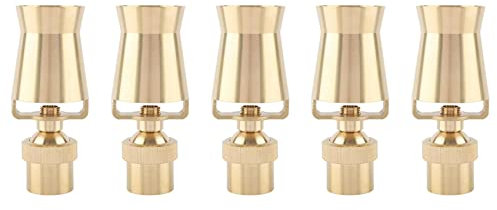 5X Messing Haltbare Einstellbare Eis Kaskade für Springbrunnen Sprinkler Kopf (1 DN25)