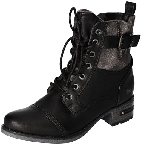 MUSTANG Femme 1229-519 Bottine, Noir, 39 EU