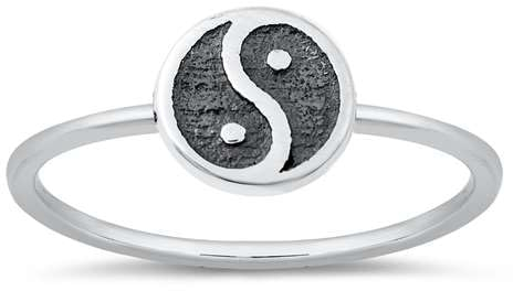 Joyara Sterling Silber 925 Yin Yang Ring