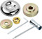 DUOJIN Kit d'Écrou de Rechange Universel en Métal pour Tete Debroussailleuse 6 pièces Kit Fixation Écrou pour Tondeuse à Gazon Brosse Cutter et Coupe-Bordures Accessoires pour Bac de Désherbage