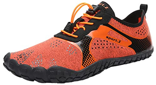 Scarpe da Arrampicata Donna Stivali Uomo Alti Pelle Scarpe Uomo 48 Scarpe Uomo estive Sneakers Tela 2023 Sneakers Zeppa Interna Arancia-B 9.99