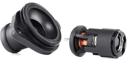 STARK SKTC-0560098 Thermostat Kühlmittel Kühlwasserthermostat mit Flansch 87°C Kompatibel mit VW Golf 4 Schrägheck 1J1 32121121B 32121121J 032121121B