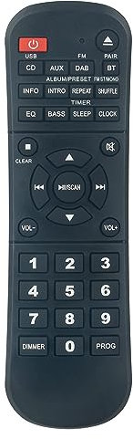 ALLIMITY Sostituisci Telecomando adatto per JVC Panel Hi-Fi System RD-D227B RDD227B RD D227B