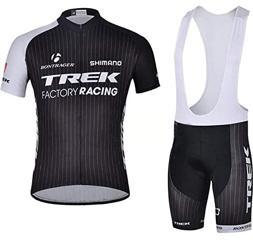 louizumify Ensemble Cycliste à Manches Longues en Coton évacuant l'humidité avec Fermeture éclair, séchage Rapide, réflecteur et 3 Poches