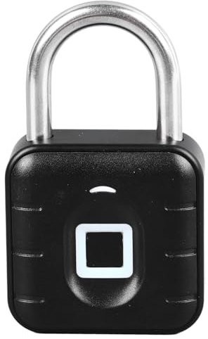 Fingerabdruck-Vorhängeschloss für TUYA APP, Intelligente Bluetooth-Entriegelung mit Schneller Identifizierung, IP67 Wasserdicht für Spind, Wohnheim, Schrank, Schublade