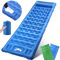 BIAOQINBO Matelas Gonflable 1 Place, Confort Optimisé, Matelas Autogonflant Camping avec Pompe à Pied et Oreiller Tout-en-Un, Tapis de Couchage Ultraléger pour Camping Randonnée