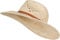 styleBREAKER Unisex Panama Strohhut mit breitem Stoff Zierband, Sommerhut Einfarbig, Papierhut, Sonnenhut 04025044, Farbe:Beige
