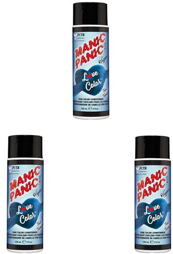 Manic Panic Love Color Teal Temptress, tierversuchsfrei, vegan und leuchtend, 3 x 236 ml