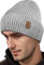 FLEERNIO Grau Wintermütze Herren Damen, Warme Mütze Herren Winter Strickmützen für Herren, Haube Herren Winter Mützen Männer, Outdoormütze Radmütze Skimütze Herren Geschenke für Männer Weihnachten