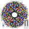 KOOSREEL Fairy Lights & USB String Lights, 20m 200 LEDs Copper Wire Light & Waterproof Outdoor Christmas Lights for Indoor Outdoor Lighting, Bedroom, Wedding Decor, Party, Christmas, Tree - Colourful