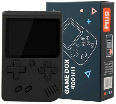 Console Portatile con Giochi Arcade | Mini Console di Giochi Retrò | 400 giochi in 1 | Portatile ogiochi Classici regalo natale | Super Console Retrò Game per Bambini e Adulti | NERO