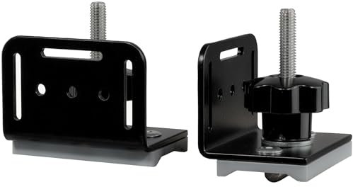 Ladungssicherungswinkel für VW T5, T6, T6.1 California, Multivan Sitzschiene (2 Stück), Stahl und ABS Kunststoff, robust, universell einsetzbar