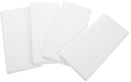 HOMSFOU 4stücke Wandabdeckungen Für Elektroinstallationen Kunststoff Abdeckplatten Für Anschlusskästen Abdeckung Von Steckdosen Und Elektrischen Verbindungen Mittelgröße