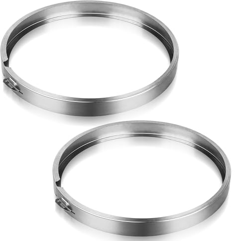 Stainless Steel Electric Meter Sealing Ring, Security Lock Ring for Power Meters 2pack